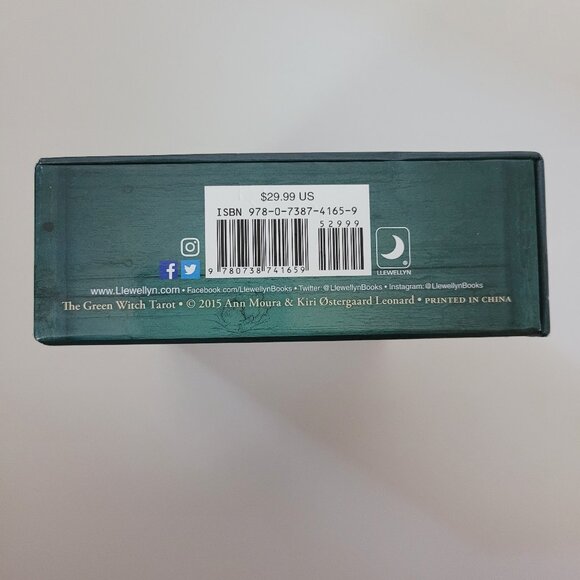 The Green Witch Tarot 78 Card Deck & Guide Book Box Set Ann Moura Kiri Leonard - Picture 4 of 4